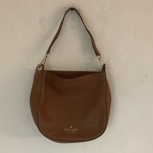 Kate Spade Lexy Leather Hobo Style Shoulder Bag, Tan